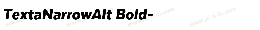 TextaNarrowAlt Bold字体转换